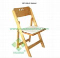 Wood folding chair