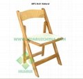 Wood folding chair 4