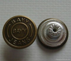 18mm brass jeans button