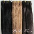 100% Human Hair Weft Hairextensions 2