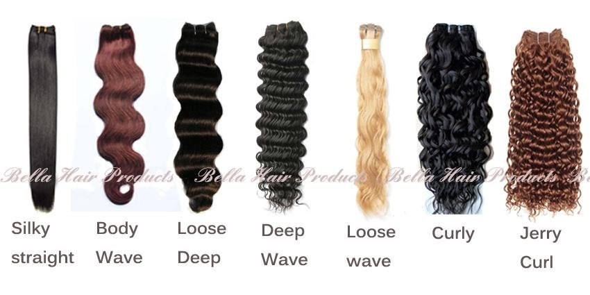 100% Human Hair Weft Hairextensions 5