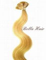 Flat tip Pre-bonded Chinese and Indian Human Hair Extensions 2