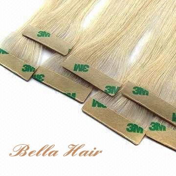 PU Skin Weft, 100% Chinese and Indian Human Hair Weave Hair Extensions 2