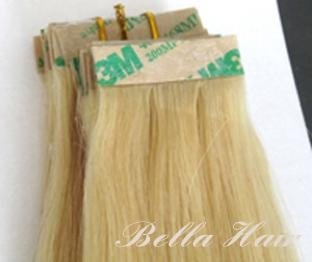 PU Skin Weft, 100% Chinese and Indian Human Hair Weave Hair Extensions 3