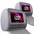 2x9" Headrest Monitor DVD Player headrest dvd player car dvd player with ga 1