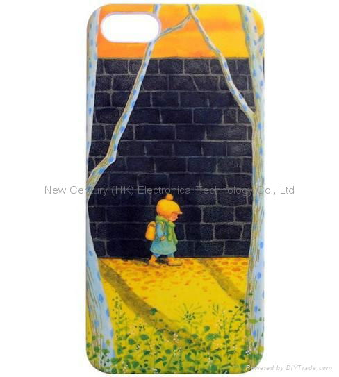 Jimi Cartoon Series Frosted Luminous Plastic Case For iPhone 5 4