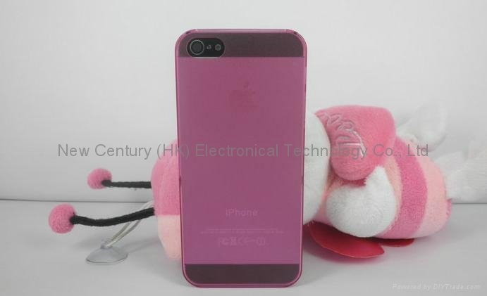 Transparent Plastic Case Frosted Style Ultra-thin for iphone 5 back cover cases