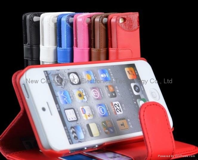 Hottest sell leather iphone case new style protector case for iphone 5