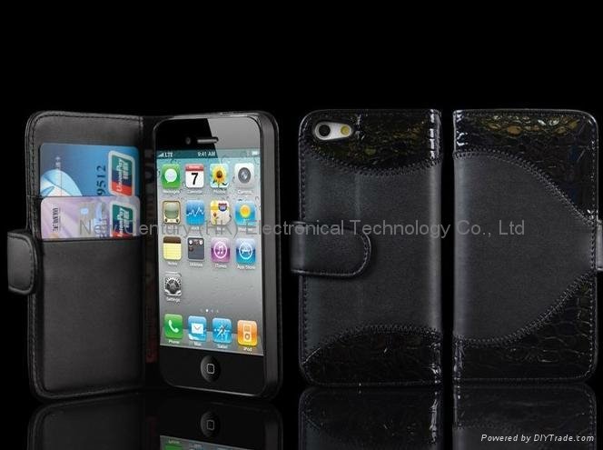 Hottest sell leather iphone case new style protector case for iphone 5 5