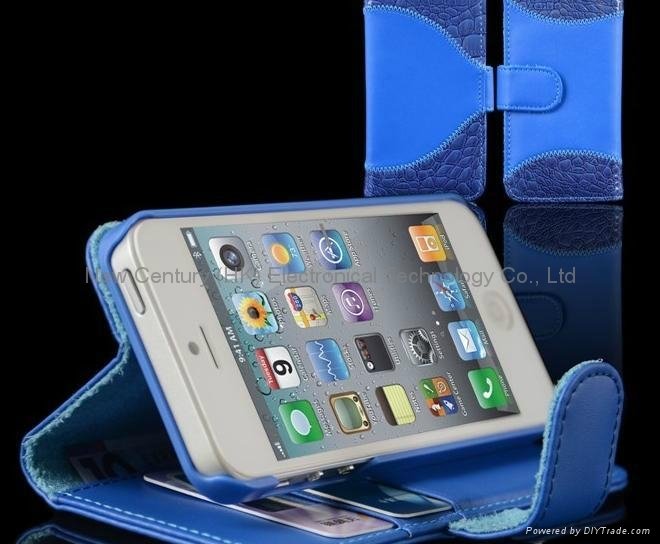 Hottest sell leather iphone case new style protector case for iphone 5 4