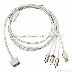 Composite A/V Cable for iphone Series