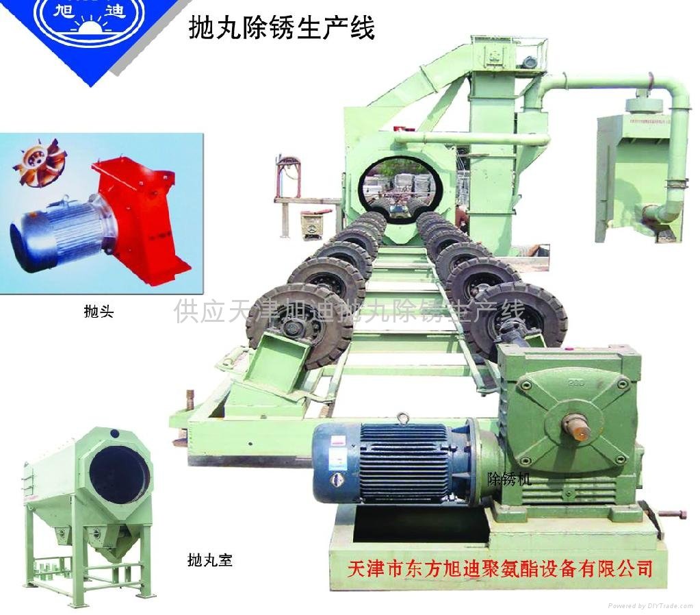 The supply of Tianjin Xu Di 1220 steel shot blasting machine