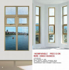 Aluminum casement window