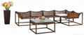 PE Rattan outdoor sofa sets 1