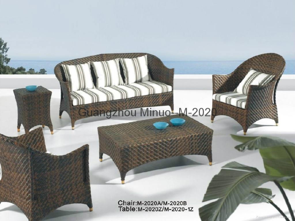 PE Rattan outdoor sofa sets 3