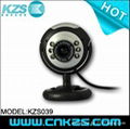 HD webcam with 6 Led lights KZS077  5