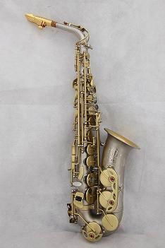 brush nickel  alto saxophone 