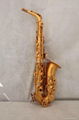 Brush gold alto saxophone