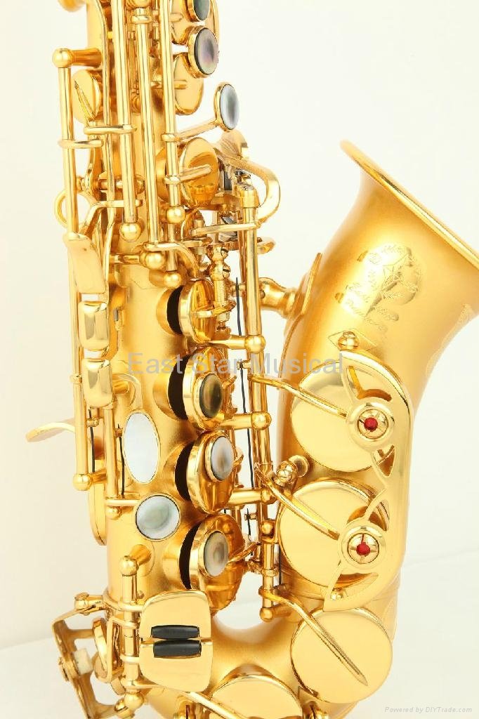 brush gold curved soprano saxophone 4