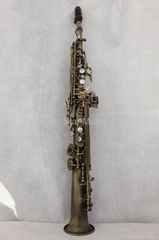 antique bronze soprano saxophone