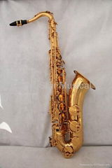 gold lacquer tenor saxophone