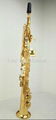 gold lacquer soprano saxophone  1