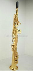 gold lacquer soprano saxophone