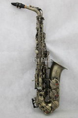 antique bronze alto saxophone