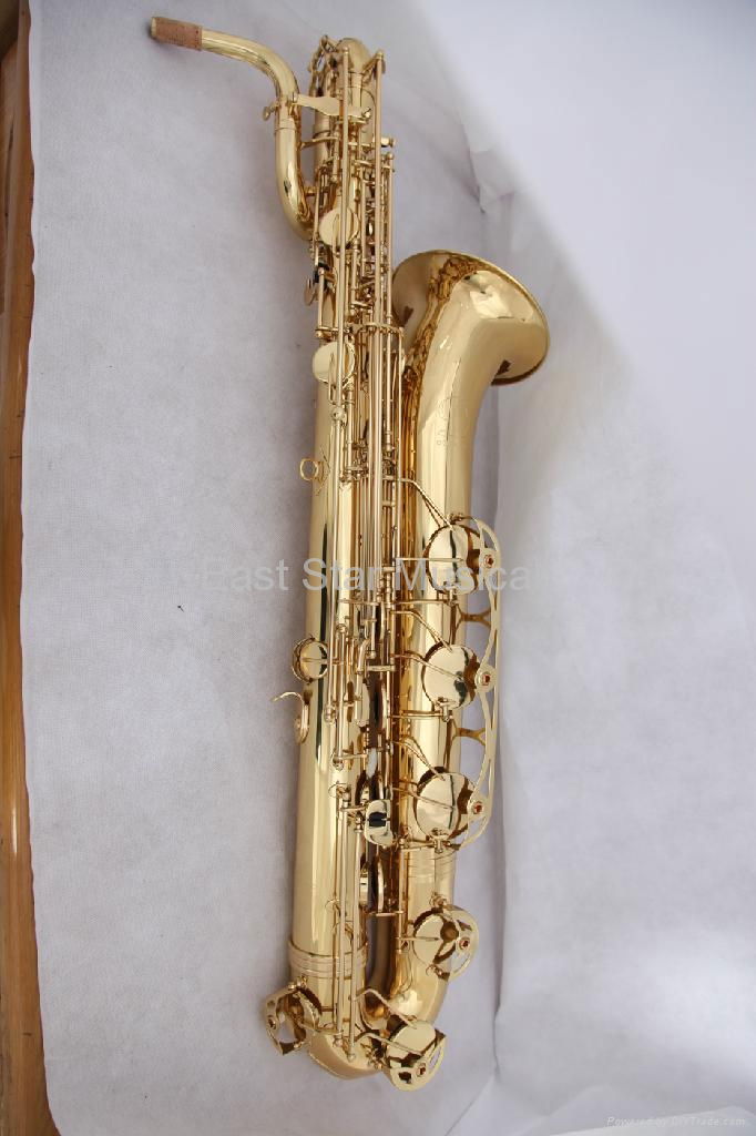 clear lacquer baritone saxophone 