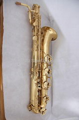 clear lacquer baritone saxophone