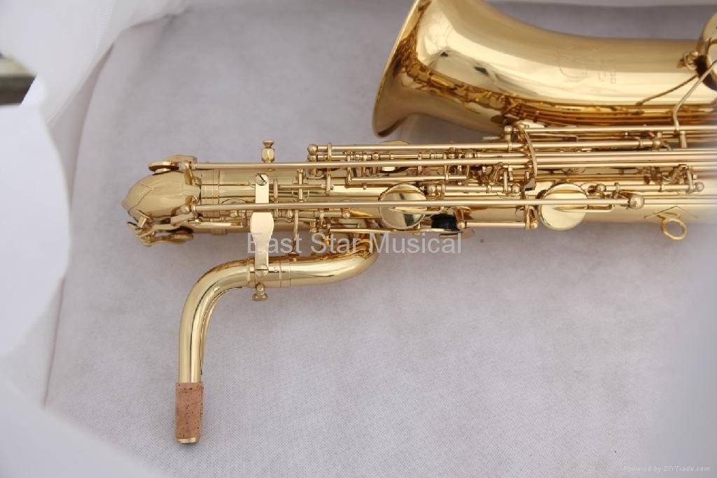 clear lacquer baritone saxophone  3
