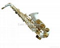 white lacquer alto saxophone