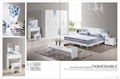 2013 modern painting bedroom set  (bed,dresser,wardrobe)  3