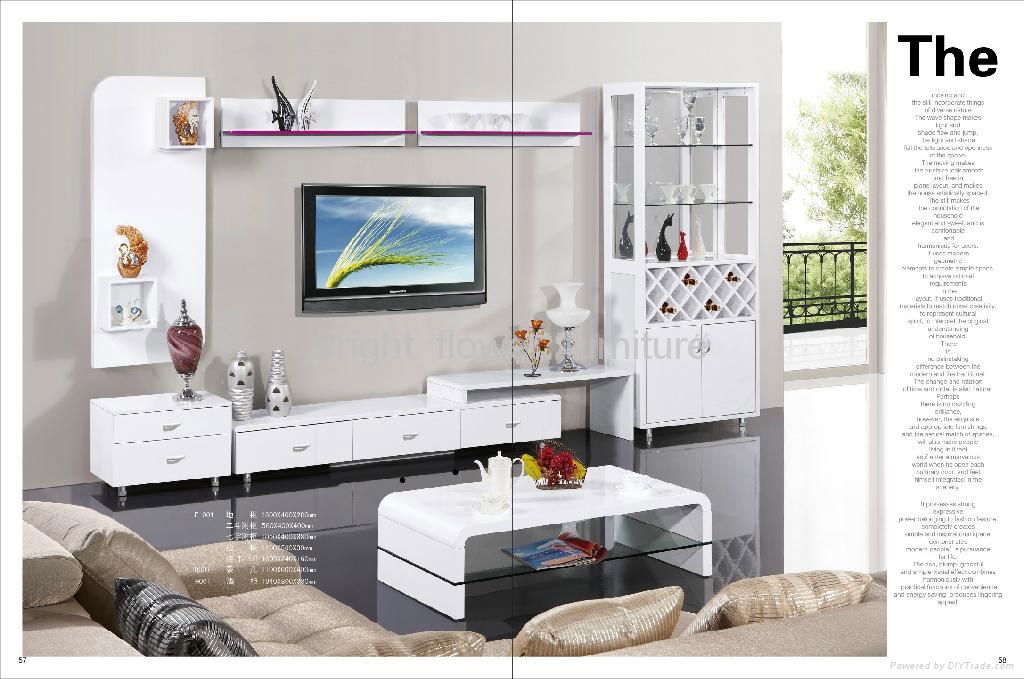 modern livingroom set tv cabinet - cp-028 - bright flower