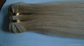 Top quality blond color hair weft  2