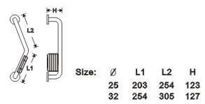 Angled grab bar with soap dish 4