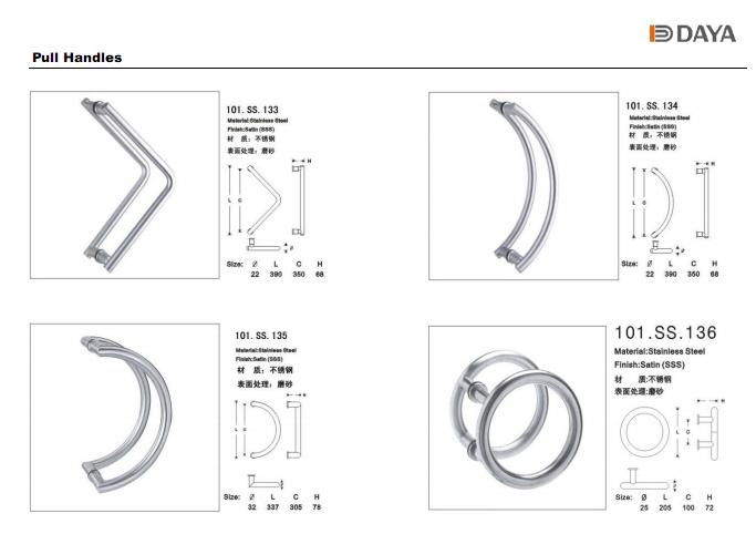 Stainless steel Door Pull Handle 3