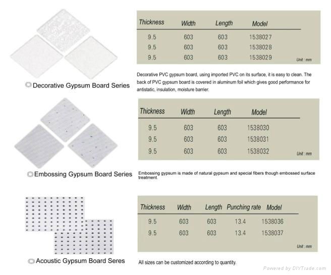 PVC Gypsum Board for Ceiling 2