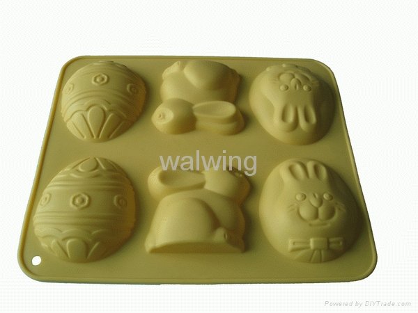 silicone cake mold in rabbit shape