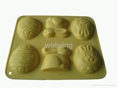 silicone cake mold in rabbit shape