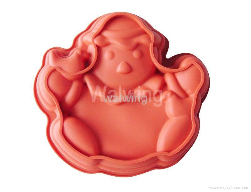 silicone cake mould in jackstraw shape