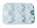 silicone cake mold in snowflake shape