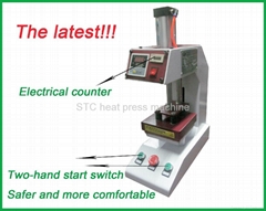 Small pneumatic heat transfer press machine