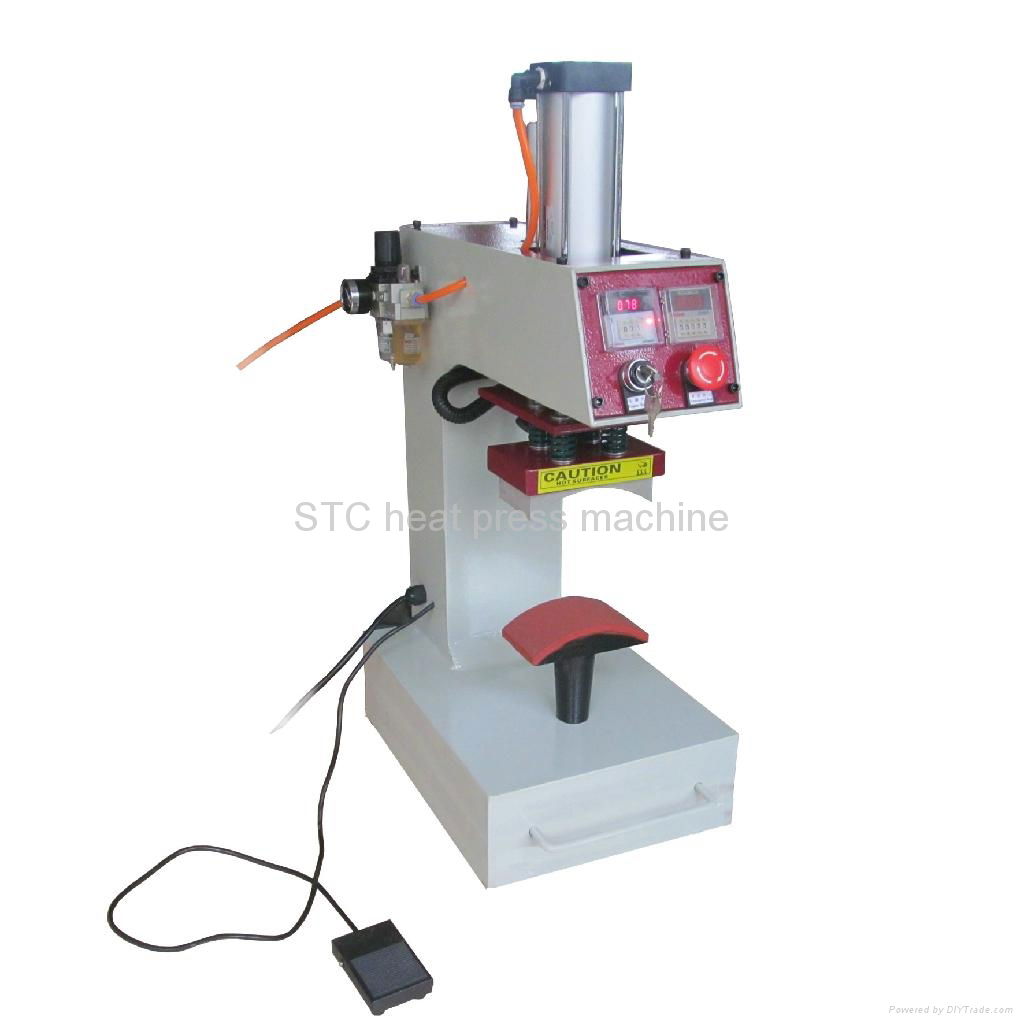 pneumatic hat heat press machine