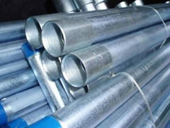 Hot dipped galvanised steel pipe