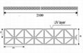 供應雙層米字型PC陽光板 1