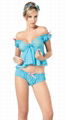 Hot Sexy Lingerie Dress Blue Lace Babydoll Mini Dress  