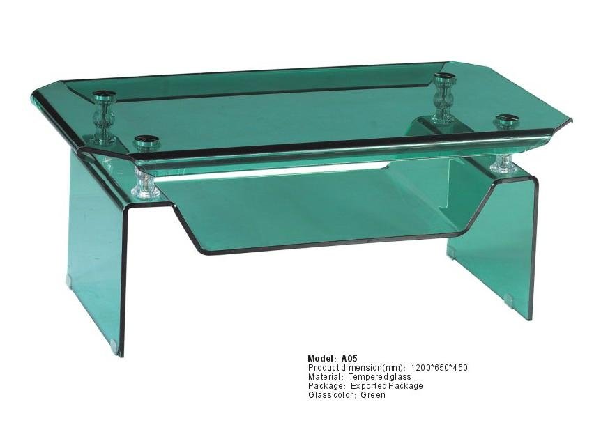 2012 New design glass coffee table A05