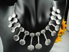 Ethnic Tibet Style Miao Silver Necklace Chains