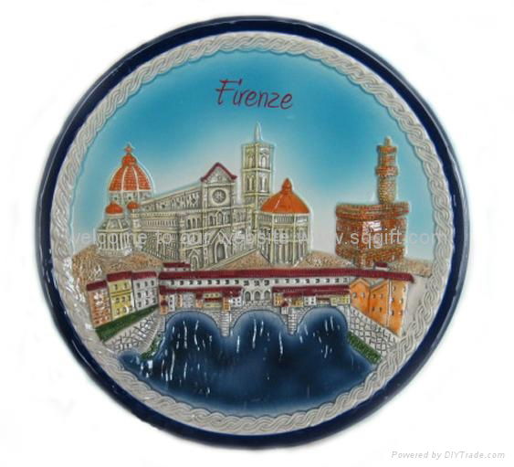 ceramic Tourist souvenirs plate 3